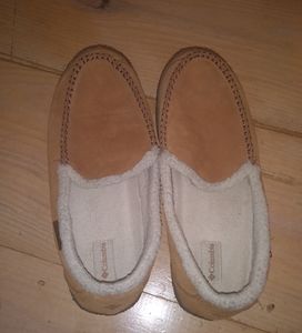 Men's Columbia Shearling Leather Slippers